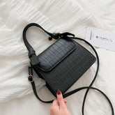 Sac à bandoulière mini à motif crocodile tendance